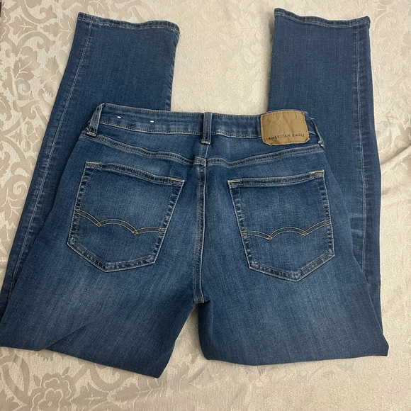 American Eagle Outfitters Other - MENS American Eagle Original Straight Flex Jeans Size 29 X 30 Med Wash Denim